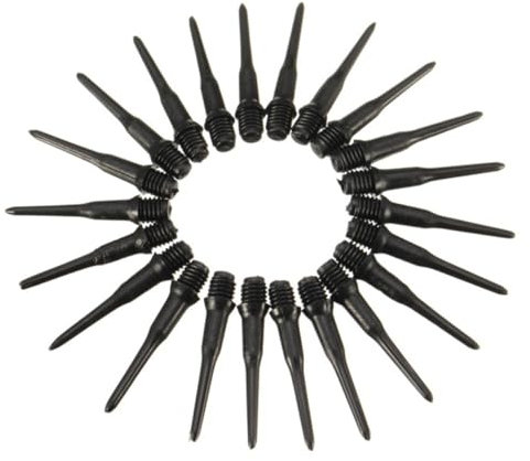 Abaodam 100 Stücke Darts Spitzen Zubehör Weiche und Starke Dartspitzen Elektronisches Zubehör mit Spiraldesign Robustes Material für Dartsportbegeisterte