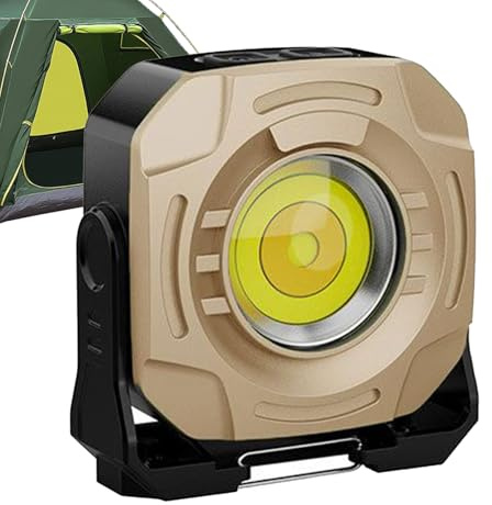 Ahuuen Magnetische Arbeitsleuchte - 2400LM Wiederaufladbare Drehbare Wasserdichte Leuchte Mit 360 Grad Rotation,Für LKW Inspektion Malerarbeiten Werkstatt Nachtarbeit