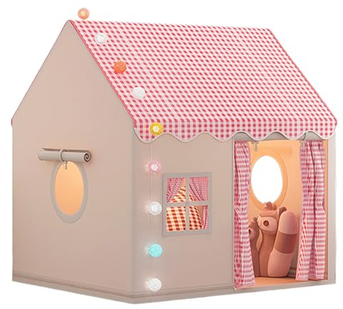 Indoor Kids Playhouse - Large Space Bed Tent, Secret Game Base, Easy Assembly Portable, Encourages Imaginative Play, Toddler Boy Girl Toy, Oversized Blue/pink 128cm/50.39in