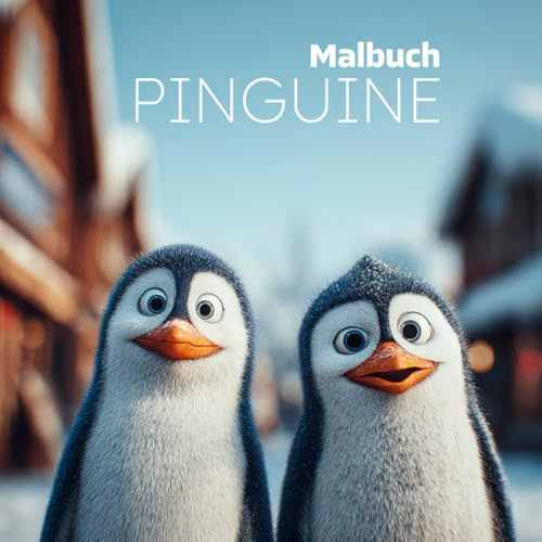 Pinguin Malbuch – 45 Arktische Abenteuer im eisigen Wunderland | Schnee, Eis & Pinguine zum Ausmalen für Kinder & Erwachsene von mediamake.de
