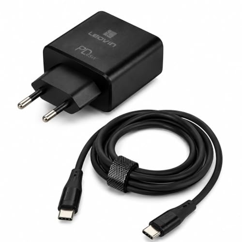 Caricatore USB-C 45W PD con Cavo 2m, Ricarica Rapida per Laptop | Ricarica veloce Compatibile notebook e smartphone Supporto Power Delivery Protezione da sovraccarico