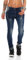 Fashion4Young 10826 MOZZAAR Damen Jeans Jeans Röhrenjeans Haremshose Damenjeans Hüftjeans Baggy (XS=34, Dunkelblau)