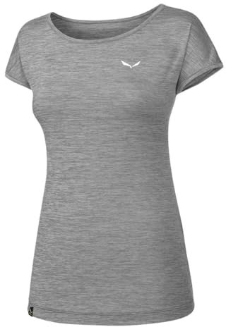 Salewa Damen PUEZ Melange Dry W S/S Tee T-shirt, Quiet Shade, 38