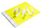 100 Papier-Armbänder aus Tyvek, 19 mm für Events, Festivals, reißfest und personalisierbar, in 12 Farben erhältlich 19mm gelb, fluoreszierend