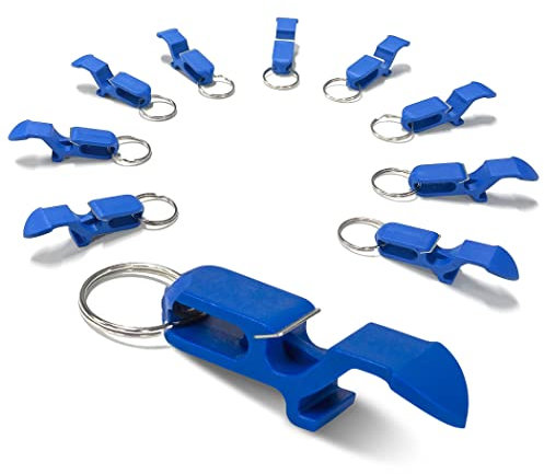 GoPong Ultimate Beer Shotgun Opener - Keychain Tool 10 Pack - Great for Party Favors, Tailgating and More - Choose Your Color
