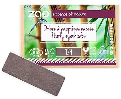Zao Refill Rectangle Eyeshadow 129 Taupe