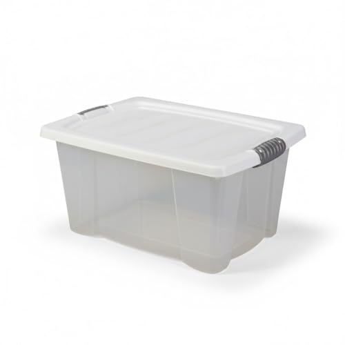 LS-LebenStil Stapelbox 40x28x20cm mit Deckel Stapelbar Transportbox Kiste | Kunststoff Allzweckkiste Aufbewahrungsbox | die Allzweckbox Aufbewahrungskiste Aufbewahrung Spielzeug Regalbox Stapelkiste