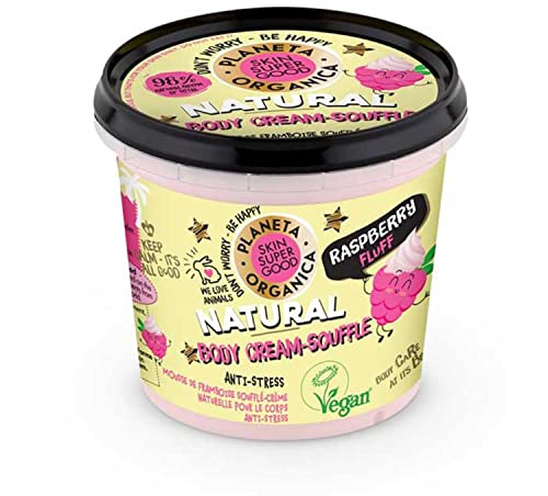 SKIN SUPER GOOD Natural Body Cream-Souffle, Raspberry Fluff, 360 ml