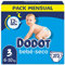 Dodot Babywindeln Größe 3 (6-10 kg), 272 Windeln mit Auslaufschutz, Monatspackung