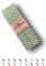 Sandras-Bastelladen Schrägband/Einfassband Baumwolle gefalzt 3m x 20mm - Vichy/Karo Muster 5008-Dunkelgrün-Weiß