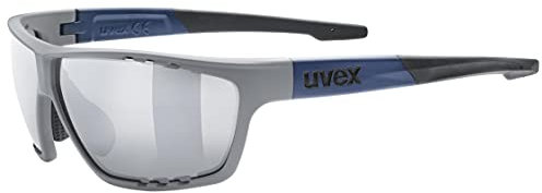 uvex sportstyle 706 - Sportbrille für Damen und Herren - 100% UVA-, B, C Schutz - druckfreier Sitz & perfekter Halt - rhino deep space matt/silver - one size