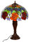 Lampe im Tiffany-Stil 16 Zoll Libelle, Schmetterling edel, Rose Dekorationslampe, Tiffany Stil, Glaslampe, Leuchte,Tischlampe, Tischleuchte (Tiff 190 Blume rot)