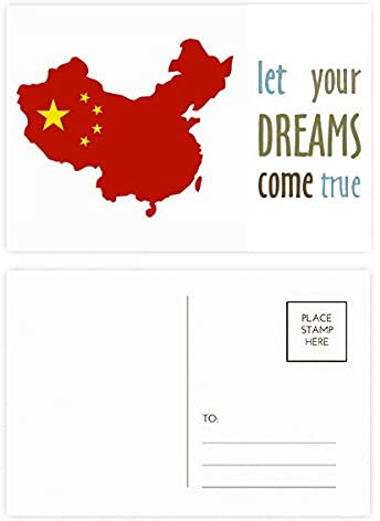 Postkarten-Set Dream Come True, hergestellt in China, 20 Stück