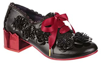 Irregular Choice Damen Blümchen Pumps, Schwarz, 43 EU