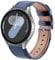 DEALELE Armband Kompatibel mit Samsung Galaxy Watch 7 / FE / 6/6 Classic / 5/5 Pro / 4/4 Classic / 3 41mm / Huawei GT2 42mm / GT3 42mm, 20mm Leder Ersatz Armbänder für Damen Herren, Blau