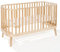 ATB MEBLE Gitterbett mit Matratze 140x70 cm - 2in1 Babybett Kinderbett - Principal Beistellbett Baby aus Holz - Bett Baby Mitwachsend - Kinderbett umbaubar - Jugendbett - Holz