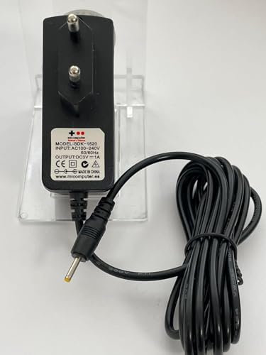 Transformador micompuTer Compatible con Nintendo GameBoy Color y Pocket, cable extra largo, 2 m., Game Boy, fuente alimentación, power supply, cargador, recambio, reemplazo