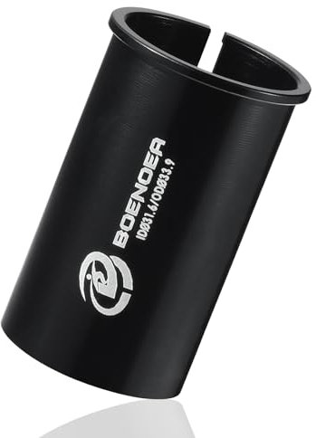 Boenoea Adaptateur de Tige de Selle de Vélo, Cale D'adaptateur de Tube de Vélo 22.2/25.4/27.2/28.6/30.9/31.6/33.9/34.9mm pour VTT, BMX