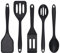 Eolilim Small Silicone Spatulas 5PCS, Mini Turner Easy to Clean, Flexible Small Spatula, Silicone Spatulas for Cooking for Fish, Fried Rice