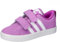 adidas VS Pace 2.0 Hook And Loop Shoes Kids, Scarpe da Ginnastica, Purple/off White/Purple Burst, 28.5 EU