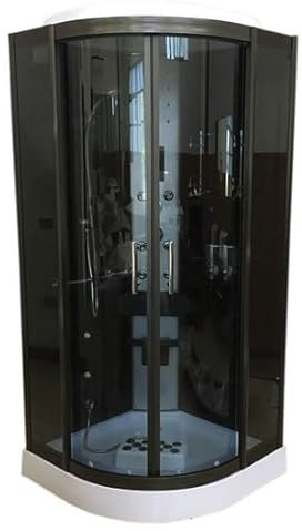 Bagno Italia Cabina idromassaggio 90x90 cm semicircolare cromoterapia radio