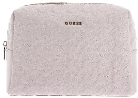 GUESS Large Top Zip Cosmetic Bag Light Pink