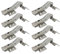 LIKERAINY 45 Grad Clip Top Winkelscharniere 35mm mit Dämpfung Scharnier für Polygonale Schranktür Topfscharnieren für Küchenschrank Kleiderschrank Möbel 8 Stück