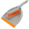 Brushmann Dustpan and Hand Brush Set (Yellow/Grey Rubber Bristle)