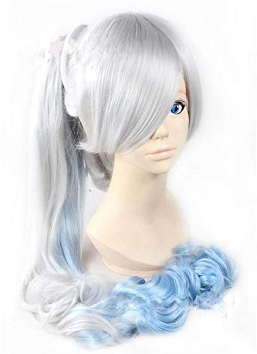 HBYLEE-Wig for cosplay Biamoxer Rwby Ruby Rose Cosplay Wigs White Snow Blake Belladonna Yang Xiao Long Wig Red White Black Yellow Cosplay Hair Wig White
