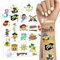 TatoYard 34 Stück Piraten Tattoo Kinder – 2 Blätter Glitzer + Leucht Tattoo für Mädchen und Jungen, als Mitgebsel Kindergeburtstag für Kinder, Geburtstagsdeko Kleine Geschenke für Kinder