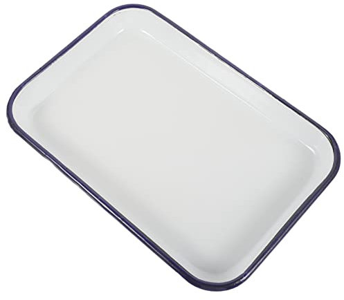 ORFOFE Rechteckige Emaille-backform Pizzaofen-pfanne Antihaft-backblech Ofenblech Für Restaurant