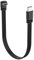 YACSEJAO Cable de datos plano USB C a USB C de 90 grados, ángulo recto USB C 2,0, cable de datos plano de 15 cm tipo C macho a macho, cable de carga corto para teléfonos, portátiles, cargadores de