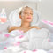 Badewannenkissen, Netz-Badewannenkissen Nacken,Kissen Badewanne mit 6 Saugnäpfen, mit Kopf-, Nacken-, Schulter- und Rückenstütze, Badekissen für Badewanne für Home Spa und Badewanne((Weiß)