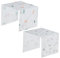 Mikikit 2pcs Dustproof Refrigerator Cover Mat Floral Design Washer and Dryer Protector for Refrigerators Microwaves and Appliances