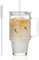 KEMORELA 710ml Longdrinkglas mit Henkel, Deckel & Strohhalm – Spülmaschinengeeignetes Glas für Eiskaffee, Smoothies & Cocktails – Langlebig und leicht zu reinigen, ideal für Zuhause und unterwegs