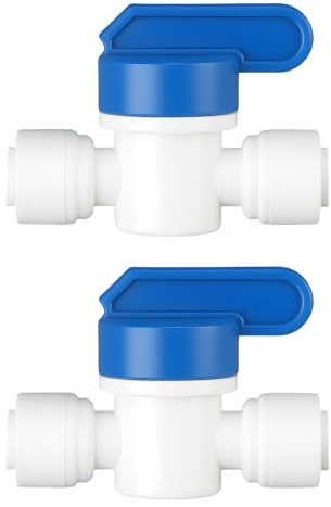 The Lord of the Tools 2 Connettori Dritti Da 1/4 Di Pollice Con Chiusura Da 6,5 Mm Per Camper Osmosi Inversa E Acqua Potabile 50x36 Mm