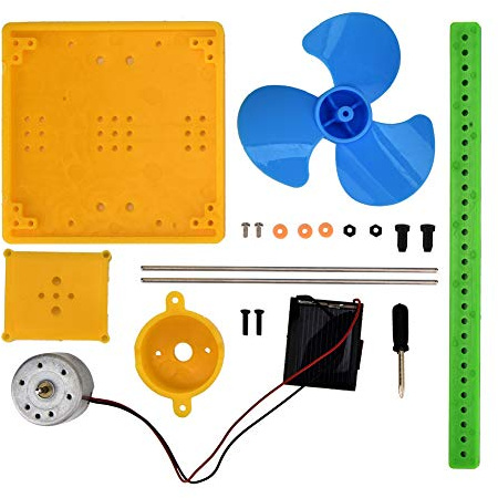 Kit generador Solar DIY con Ventilador, 15 x 13 x 5 cm | plástico, montaje educativo STEM, experimentos en casa y aula, para mayores de 14 años, aprendizaje práctico
