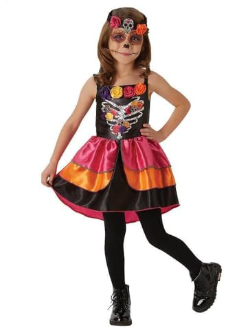 Rubie's Official Sugar Skull Day of the Dead Halloween Girls Costume