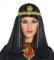shoperama Kleopatra Damen Perücke Schwarz mit Kopfschmuck Gold Ägypterin Pharaonin Königin Erwachsene