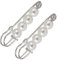 MagiDeal 2 Stücke Sicherheitsnadel Broschennadeln für Schmuck- und Handarbeiten Unisex Mode Schmuck