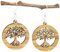 NaturSchatulle Holzschmuck Holzohrringe Baum des Lebens Eiche I Lebensbaum natürliche Ohrhänger 925 Silber Holz Ohrringe Damen Ohrschmuck