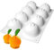 OCPO KITCHEN Silikon Backform 3D Orange für Selbstgemachte Kuchen, Süßigkeiten, Schokolade, Pudding, Gelee, Seife, Kuchendekoration (8 Mulden)