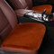 Auto-Sitzbezüge Universal Autositzkissen Winter Plüsch Autositzschoner Dreiteiliger Anzug Warm halten Einzelsitz Quadratische Auflage (Vordersitze,Brown)