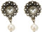 Alpenflüstern Trachten-Ohrstecker Helena - Damen-Trachtenschmuck, Trachten-Ohrringe (creme-weiß) DOR052