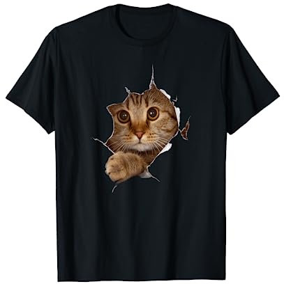 Süßes Kätzchen Riss - Katzen Katzenliebhaber T-Shirt