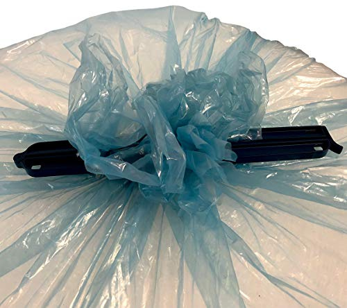 Detektierbarer Beutelverschluss, Verschlussklammern aus Kunststoff, Beutelverschluss blau, Beutelclips HACCP-konform, Größe:Stick | Verschluss 32 cm | Länge 35 cm