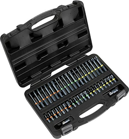 Sealey AK21901 42pc 3/8 & 1/2Sq Drive Impact TRX-Star*/Hex/Spline Bit Set