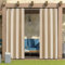 LiveGo Outdoor Vorhang Wetterfest Wasserdicht mit ösen,Outdoorvorhänge Gardinen für draußen Balkon terrasse Pavillon Aussen Outdoorvorhang Sonnenschutz Vorhänge Garten,Beige,1 Stück|132x274cm(BxH)