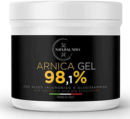 Arnica per Cavalli Uso Umano 98,1% 550ml con Acido Ialuronico, Glucosamina, Menta, Lavanda