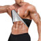 KUMAYES Bauchweggürtel Herren Fitness Gürtel Sauna Sport Taillenformer Saunagürtel Schwitzgürtel Waist Trainer Gewichthebergürtel (Schwarz, XXL)